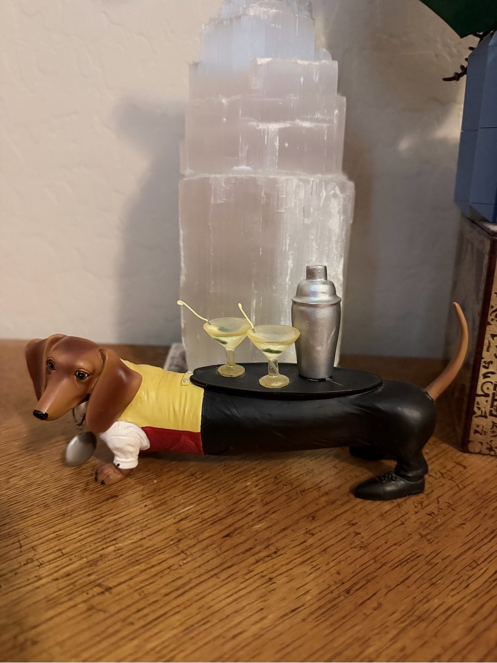 Westland Hot Diggity Dod "Cocktail Weiner" #16502 Dachshund Figurine Martini